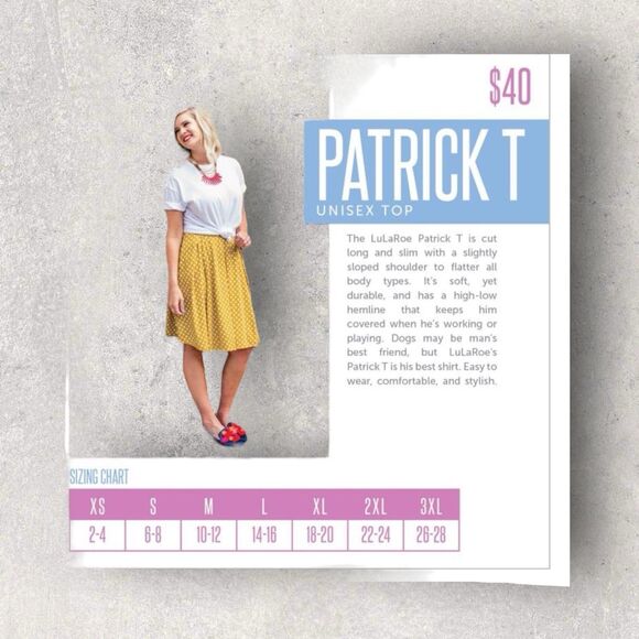 LulaRoe Patrick Tshirt-Size 2XL-White With Flag And Eagle Print Shirt-NWT - Picture 5 of 5